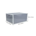 thumbnail image 2 of unbranded  2 Pcs Shoebox Plastic Male Footwear Cases Neat Storage, 2 of 8