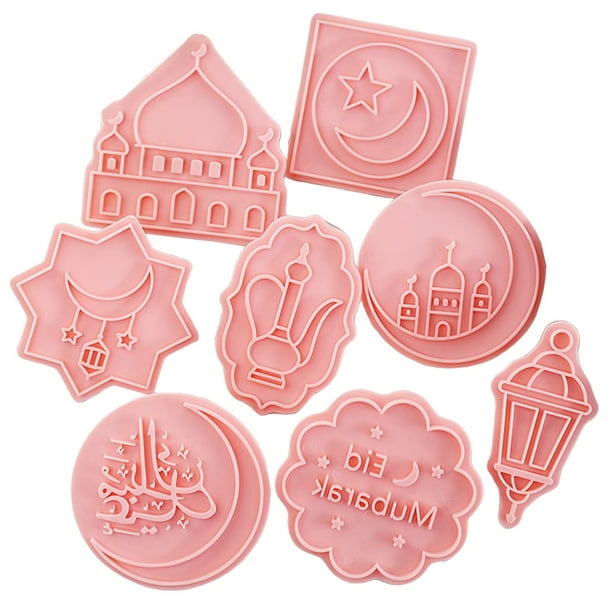 Utensilios de repostería para galletas navideñas con motivos de dibujos animados, cortador de galletas y fondant, paquete de 8 piezas