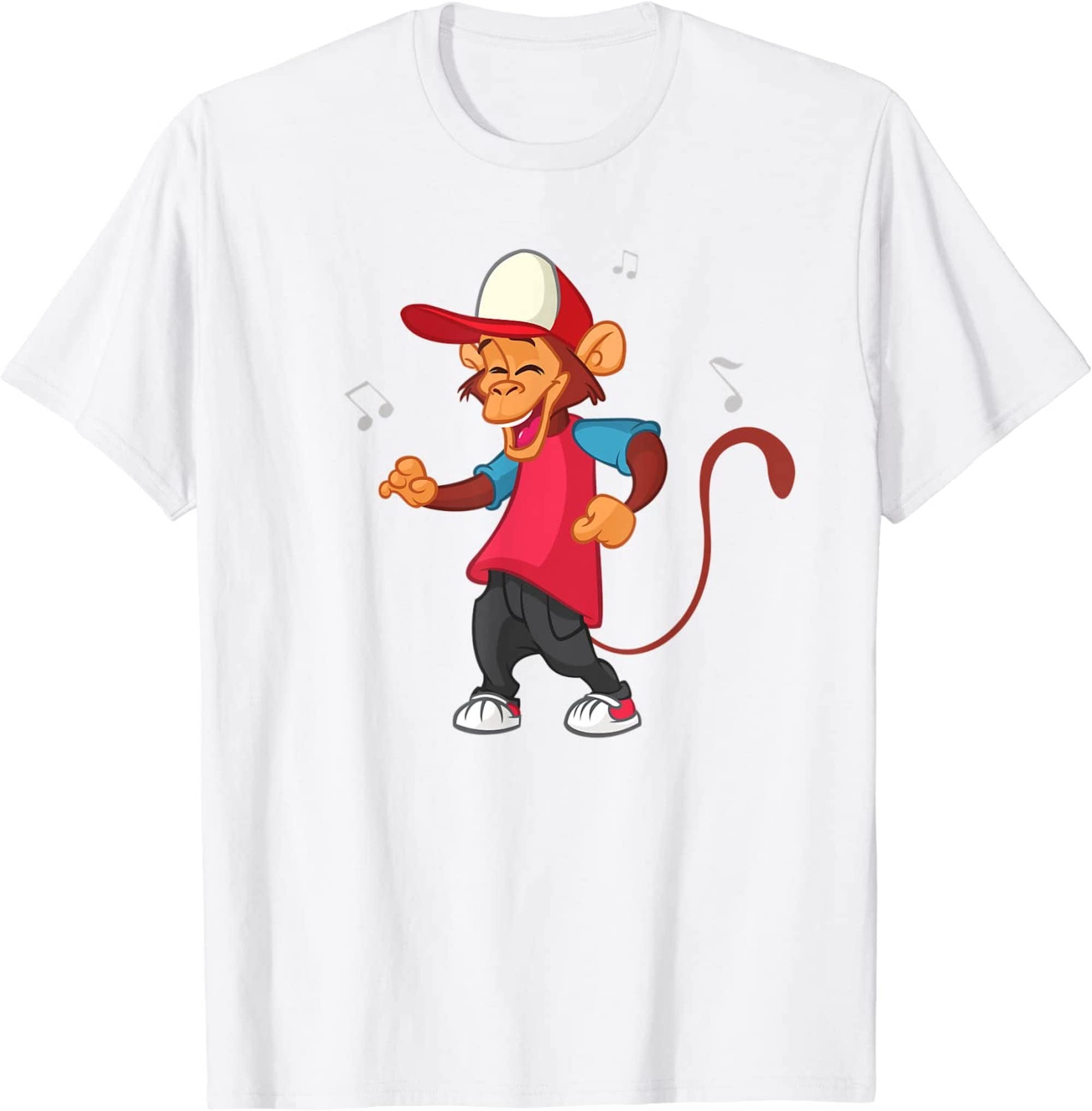 funny-dancing-monkey-ape-music-note-for-men-women-boys-girls-t-shirt