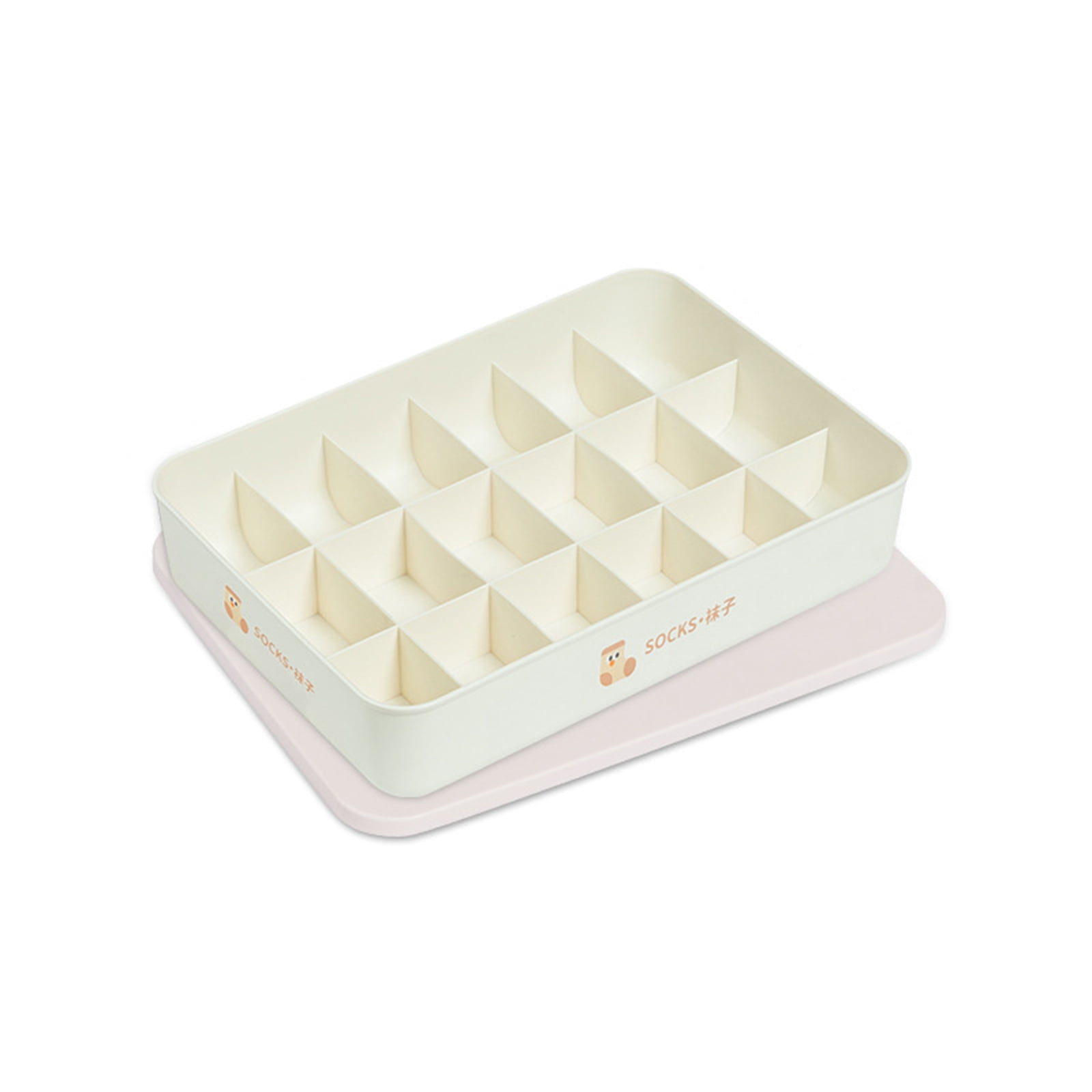 Underwear Storage Box Household Socks Panties Organizer with Lid Case