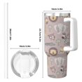 thumbnail image 4 of Pofeuu Safari Animals Print 40oz Ice Bully With Handle And Straw Stainless Steel Vacuum Insulated Cup And 2 In 1 Straw Lid, 4 of 8