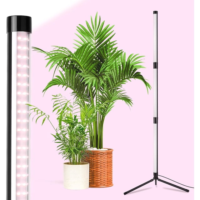 Grow Lights for Indoor Plants Full Spectrum Auto On/Off Timer (H) & Dimmer ( Levels) Adjustable Gooseneck Switch Modes Great for house Home Office