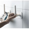 thumbnail image 3 of Gancho sin costuras para baño, sin perforaciones, colgador resistente y duradero, baño con gran capacidad de carga, cocina, estante multifunción, pared de almacenamiento y acabado, autoadhesivo, 2 paq, 3 of 5