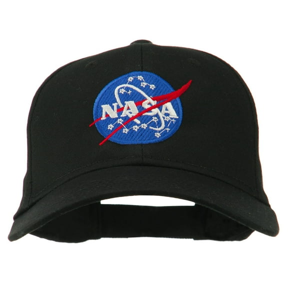 NASA Insignia Embroidered Cotton Twill Cap - Black OSFM
