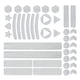 thumbnail image 2 of Cinta adhesiva reflectante Bicicleta Cinta reflectante Tiras decorativas Tiras reflectantes Blanco Zulema Pegatinas reflectantes, 2 of 7
