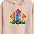 thumbnail image 3 of Disney - Lilo & Stitch - Ohana - Juniors Cropped Pullover Hoodie, 3 of 5