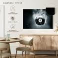 thumbnail image 5 of Elephant Stock Eight Ball Water Drop Wall Art - Horizontal Canvas Wall Art - Living Room Wall Decor - Hobbies And Lifestyle Canvas - Black And White Decor - 12" x 8", 5 of 8