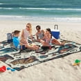 thumbnail image 5 of Extra Large Picnic Beach Blanket Waterproof Sand Proof Portable Outdoor Mat Cat and Dog Paw 80x118, 5 of 9