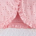 thumbnail image 6 of Owordtank Toddler Girls 2 Piece Outfits Tulle Cute Camisole Dress with Flutter Sleeve Eyelets Cardigan Set Summer Clothes, 6 of 8