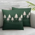 thumbnail image 3 of GOSMITH  Christmas Pillow Covers, Sage Green and White Christmas Tree Geometric Decorative Throw Pillow Winter Xmas Pillow Cases Cushion for Bedroom Home Sofa, 3 of 5