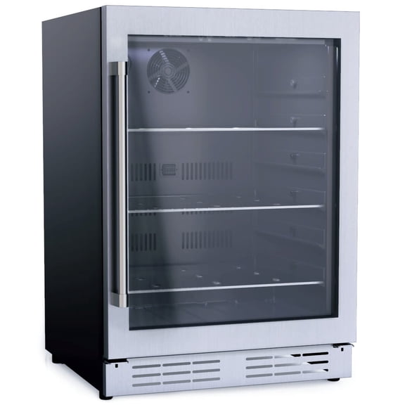 Elica Ebs51 Riserva 24" Wide 120 Can Capacity Beverage Cooler - Stainless Steel