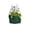Green-GN-home supplies, variant on MORESEC Home Easter Bunny Ear PU Leather Handbag, Bucket Shape Candy Egg Bag for Kids Party Gift, 3.9x3.1 Inch, 1 Piece Easter Decor