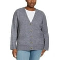 thumbnail image 4 of Ella Moss Ladies' Button Front Cardigan, Gray, XL, 4 of 6