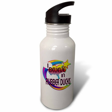 

I Believe In Rubber Ducks Cute Believer Design 21 oz Sports Water Bottle wb-166837-1