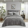 thumbnail image 2 of Home Essence Polar Fur Down Alternative Comforter Mini Set, Grey, Twin, 2 of 5