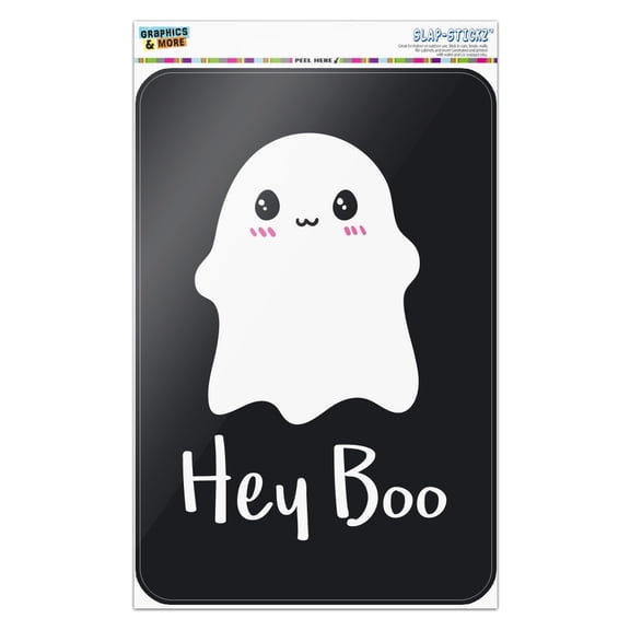 Hey Boo Cute Kawaii Ghost Home Business Office Sign