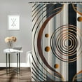 thumbnail image 2 of PRATYUS Boho Mid Century Shower Curtain, Minimalist Abstract Arch Simple Sun Modern Machine Washable Waterproof Fabric for Bathroom Decor Bathtub with Hooks 60x72, 2 of 7