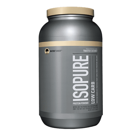 Isopure Low Carb Protein Powder, Toasted Coconut, 50g Protein, 3 (Best Low Carb Take Out)