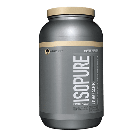 Isopure Liquid Protein - Isopure Low Carb Protein Powder, Toasted Coconut, 50g Protein, 3 Lb