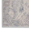 thumbnail image 7 of Nourison Sleek Textures 2'2" x 7'6" (8' Runner) Ivory/Grey Area Rug Distressed Abstract by Nourison, 7 of 7