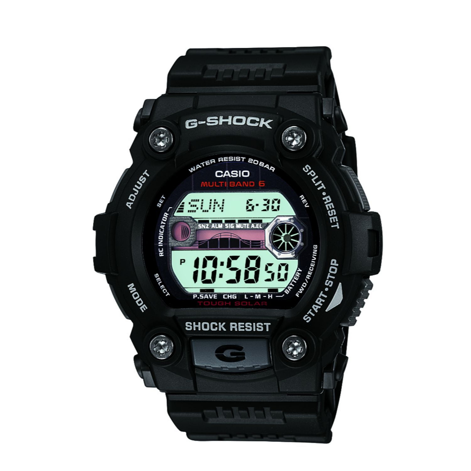 Casio Men's G-Shock Tough Solar Atomic Timekeeping Watch - Walmart.com