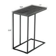thumbnail image 3 of Ktaxon C Shaped End Table, Sofa Side Table for Living Room, Couch and Recliner Snack Table for Bedroom, Grey, 3 of 10