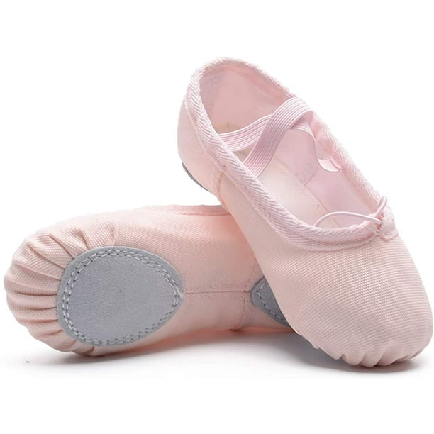 Pink satin shop ballet shoes