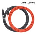 thumbnail image 3 of Eigraketly Cable de extensión de Panel Solar de 2 piezas, Cable de repuesto portátil, Flexible, antiflamante, resistente al calor, anticorrosivo Herramientas y ferretería Eigraketly TO009722-00B, 3 of 6