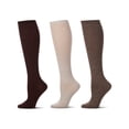 thumbnail image 3 of MeMoi Women's 3 Pairs Buttersoft Knee-High Socks - Womens - Female, 9-11, Black, 3 of 7
