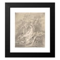 thumbnail image 2 of Antoine Pesne 12x14 Black Modern Framed Museum Art Print Titled - Bathsheba at the Bath (1750), 2 of 5