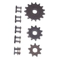 thumbnail image 1 of T8F Sprocket, 3 Pcs Sprocket Set Steel with Chain Master Link for Replacement, 1 of 7
