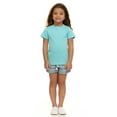 thumbnail image 3 of Cudlie Girls’ 5-Pack Short Sleeve T-Shirts, Soft Cotton Tees in Solid Vibrant Colors, Sizes 12M–4T, 3 of 13