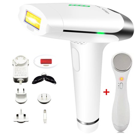 Laser Hair Removal Machine With Portable Beauty Instrument Set Painless Laser Epilator & Anti-Ageing Facial Skin Appliance Kit Permanent Hair Removal Device Electric