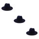 thumbnail image 4 of Minnieouse Sombreros con hebilla de cinturón, gorros grandes de invierno sólidos para vestir, gorros de lana cálidos para hombres, vaquero, Type1 NO1, 4 of 6