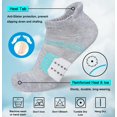 thumbnail image 4 of Calcetines deportivos acolchados para mujer, antiampollas, 5 pares, 4 of 7