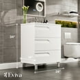 thumbnail image 2 of EVIVA Joy White Freestanding 28 Inch Bathroom Vanity, 2 of 7
