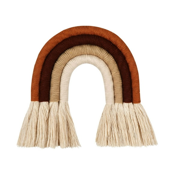 Woven Rainbow Wall Decor for Girls Nursery Bedroom Playroom Baby Room Decoration