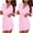 Pink, variant on ZQUUVOU Women's Silk Robes 2Pcs Satin Robe Kimonos Bridesmaid Bride Bathrobes Sleepwear Loungewear Wedding Robes White A