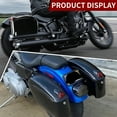 thumbnail image 5 of Universal Motorcycle Hard Saddlebags W/Lock & Lights for Honda Yamaha Harley Suzuki Kawasaki Cruiser Trunk Luggage Tour Black Saddle Bags, 5 of 10