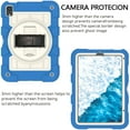 thumbnail image 2 of Kids Friendly Case for Apple iPad mini 6th Generation 8.3 inch Tablet Case - with Rotatable Wristband Hidden Stand Shoulder Strap Military Grade Shockproof Cover for iPad mini 6th Gen - Blue, 2 of 11