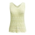 thumbnail image 5 of DuoJiaJ Womens Summer Tank Top For Women 2025 Trendy V Neck Crochet Sleeveless Shirts Sweater Vest Women’s Basic Tank Tops, 5 of 5