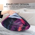 thumbnail image 7 of GZHJMY Satin Pillowcase for Hair and Skin Breathable Slip-Cool, Wrinkle-Resistant Soft and Smooth 20x30In Single Side Envelope Opening Without Zipper Pink Purple Sunset, 7 of 7