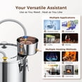 thumbnail image 5 of CAMMOO 3 Pots Stainless Steel Water Distiller 13.2Gal/50L with Thermometer, Condenser and Thump Keg, 5 of 8