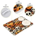 thumbnail image 4 of Pumpkins Skeleton Halloween Dish Drying Mat Dish Drainer Rack Mats Water Absorbent Non-Slip Easy Clean Heat Resistant for Kitchen Counter, 4 of 8