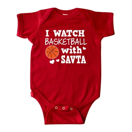 

Inktastic I Watch Basketball with Savta Gift Baby Boy Bodysuit