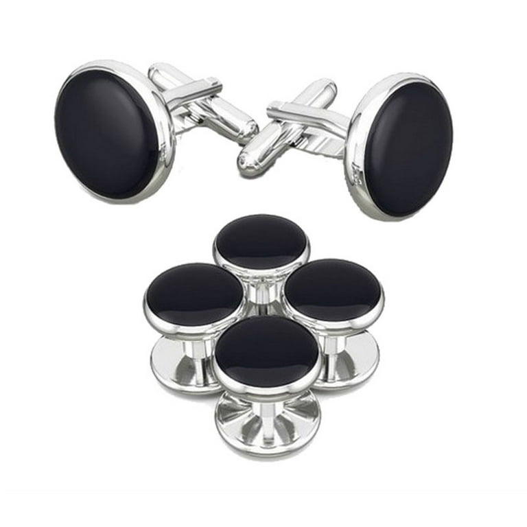 Men's Tuxedo Cufflinks and Studs Formal Set