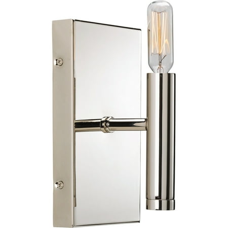 

Draper Collection One-Light Polished Nickel Luxe Bath Vanity Light