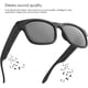 thumbnail image 4 of Gafas inteligentes, gafas de sol inalámbricas con Bluetooth, música abierta, llamadas manos libres, impermeables, conexión con teléfonos móviles y tabletas negro Jormftte HMHZ1580-1, 4 of 7