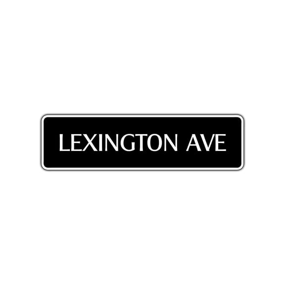 Lexington Avenue Aluminum Metal Novelty Street Sign NYC New York City Gift Décor 4x13.5