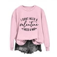 thumbnail image 2 of Meichang Sweat-Shirt pour Femmes, Chemise de la Saint-Valentin, Manches Longues, Cœur d'Amour, Imprimé Tendance, Col Rond, Décontracté, Printemps, 2 of 6